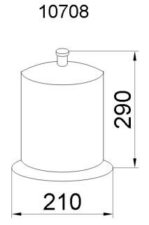 Ведро Boheme Puro хром 10708