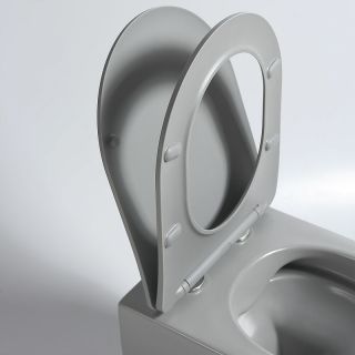 Унитаз Vincea Evo VT1-34SMG подвесной Серый матовый с сиденьем Микролифт