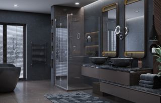 Душевой уголок Ambassador Diamond 12011106L 100x100см левый хром/прозрачное