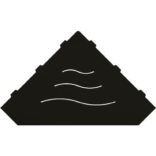 Металлическая полка RGW MT-13B 49279913-04 угловая Черная