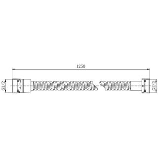 Душевой шланг Aquatek AQ2100MB Черный матовый