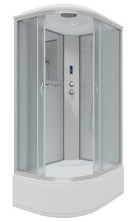 Душевая кабина Niagara NG-2310-14RP 120x80см серебро/матовое