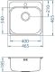 Кухонная мойка Alveus 1100905 Basic 140 Nat-90 46.5x46.5