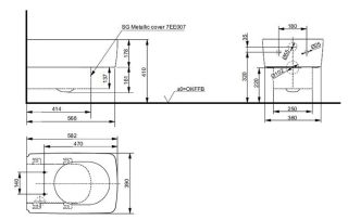 Подвесной унитаз TOTO SG CW512YR безободковый белый
