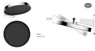 Душевой комплект Vincea Inspire VSFW-3I22MT3GM встраиваемый, термостатический, двухрежимный, вороненая сталь