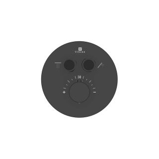 Душевой комплект Vincea Inspire VSFW-3I22MT3MB встраиваемый, термостатический, двухрежимный, черный