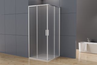 Душевой уголок Vincea Rapid-N VSS-3RN1012E10MT, (900-1000)x(1100-1200), хром, стекло текстурное