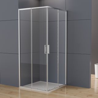 Душевой уголок Vincea Rapid-N VSS-3RN1212E10CL, (1100-1200)x(1100-1200), хром, стекло прозрачное