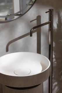 Раковина накладная Armadi Art Sole Corian 801-R-D 40 см Delmar