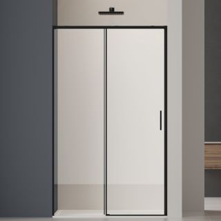 Душевая дверь Vincea Soft 2 VDS-3SO2100CLB, 1000, черный, стекло прозрачное