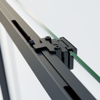 Душевая дверь Vincea Soft 2 VDS-3SO2120CLB, 1200, черный, стекло прозрачное