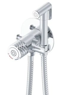 Гигиенический душ со смесителем Rose R225 хром