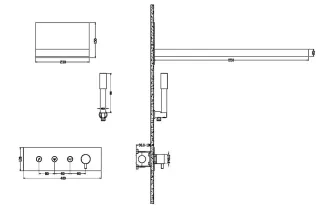 Душевой комплект Boheme Fusion 130-CB брашированная медь