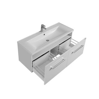 Тумба под раковину Акватон Мадрид М 100см белый 1A128001MA010