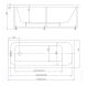 Акриловая ванна прямоугольная АКВАТЕК Eco-friendly София 150х70 SOF150-0000001
