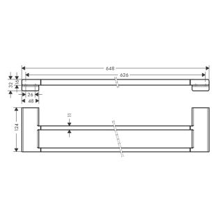 Полотенцедержатель Hansgrohe AddStoris 41747340