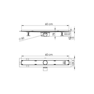 Душевой лоток Vincea Almira Jasmin SAY.605.60.P.DUZ 60 см