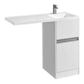 Тумба под стиральную машину Акватон Лондри 40см белый 1A236001LH010