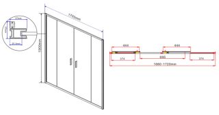 Душевая дверь Vincea Garda VDS-1G2170CH 170 см