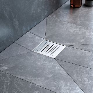 Душевой трап AM.PM MasterFlow 10 W01BD-P11-010-01SB с решеткой Хром матовый Cut Gradient