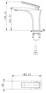Смеситель для раковины Timo Helmi 4061/03F чёрный