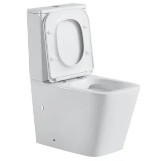 Унитаз-компакт Black&White Universe 7703W безободковый белый