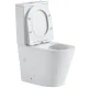 Унитаз-компакт Black&White Universe 7793W безободковый белый