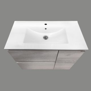 Comforty Зеркало-шкаф "Верона-90" дуб белый