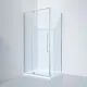 Душевой уголок Black&White Stellar Wind 8181000CC 100x80 см профиль хром стекло прозрачное
