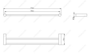 Полотенцедержатель Melana MLN-865002 сатин