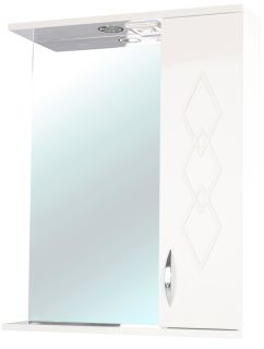 Зеркало-шкаф с подсветкой Bellezza Элеганс 60см правый бежевый 00000005198