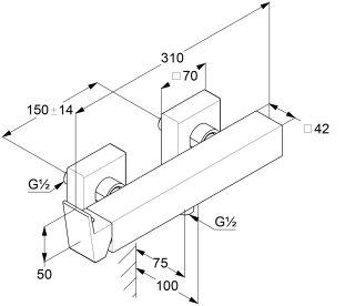 Смеситель для душа Kludi Decus 548315375 белый матовый