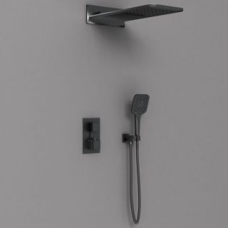 Душевой комплект Vincea VSFW-103TMB термостатическая черный
