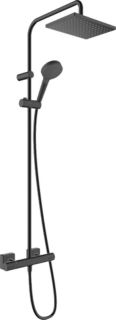Душевая система Hansgrohe Vernis Shape Showerpipe 230 1jet EcoSmart 26097670 черный матовый