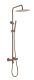 Душевая стойка c термостатом Boheme Uno 468-T-BRB брашированная бронза