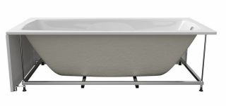 Акриловая ванна Black & White Swan SBA1757 170 x 75 см белая