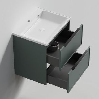 Тумба под раковину La Fenice Simpla FNC-01-SIM-G-100-2 Серо-зеленая 100 см