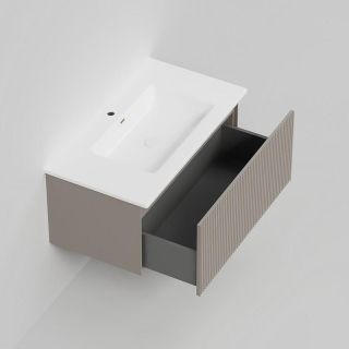 Тумба под раковину La Fenice Terra  FNC-01-TER-C-80 бежевая матовая 80 см