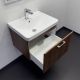 Тумба с раковиной Comforty Ангара 60 00-00021035 подвесная Дуб темно-коричневый