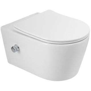 Унитаз подвесной ArtMax Zoe AM9322C1CHR/SC с функцией биде безободковый с сиденьем микролифт белый