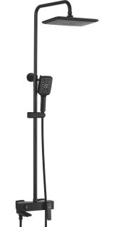 Душевая стойка Rose R2736H чёрный матовый