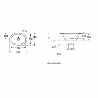 Раковина встраиваемая Villeroy Boch Loop&Friends  430 mm 4A530001 белый