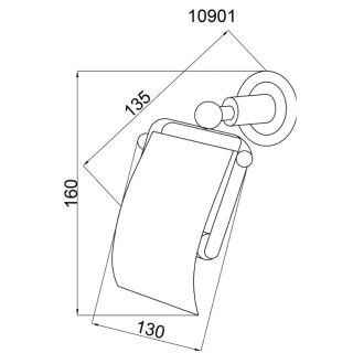 Держатель для туалетной бумаги Boheme Murano хром 10901-CR