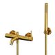 Смеситель для ванны с душевым комплектом WHITECROSS Y Y1231GLB брашированное золото