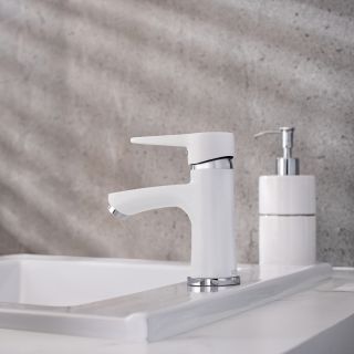 Смеситель для раковины РМС SL77W-001F белый