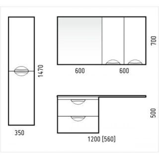 Зеркало Corozo Алиот 60см SD-00000604