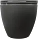 Подвесной унитаз Isvea Infinity 10NF02001SV-2C безободковый крышка микролифт антрацит матовый