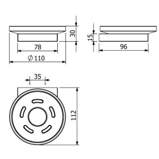 Мыльница Kludi Vela C 3198505 хром