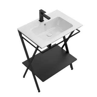 Металлическая структура-консоль Kerama Marazzi Piano Next PIA.N.65\BLK 65 см чёрный матовый