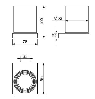 Стакан Kludi Vela C 3197505 хром